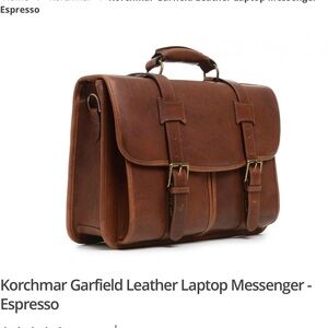 Korchmar Garfield Leather Laptop Messenger - Espresso